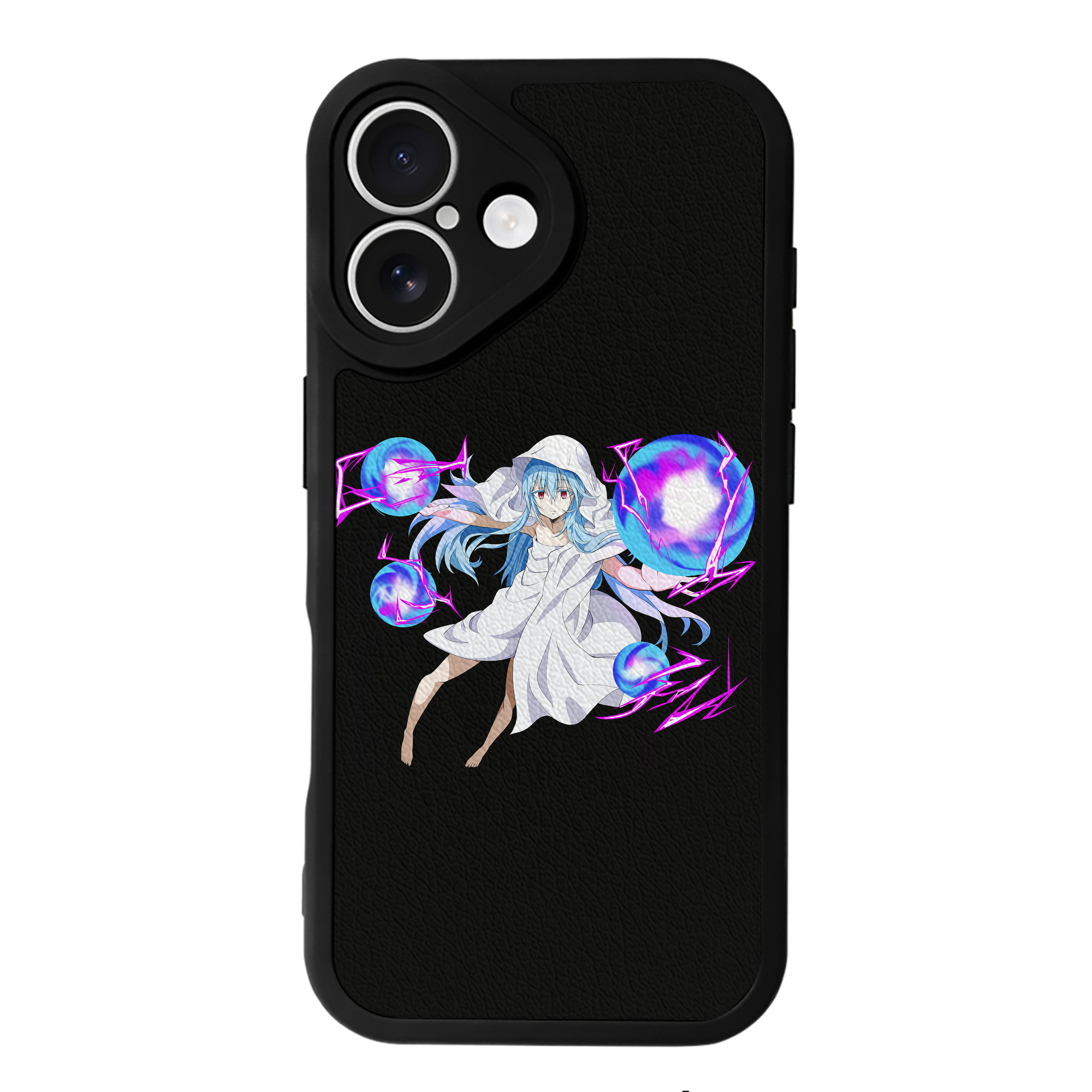 （画像用） 転スラ Regarding Reincarnated to Slime 【iPhone 16シリーズ対応】シリコンスマホケース（レザー調） 材質：シリコン